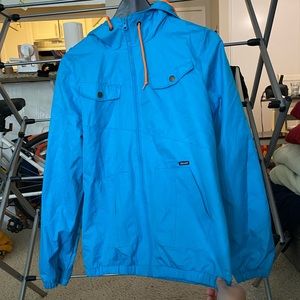 Blue and Orange Volcom Zip up Jacket